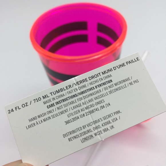 🌈3/$25 VS Pink Water Drink Bottle 24oz/ 710ml - Picture 5 of 5